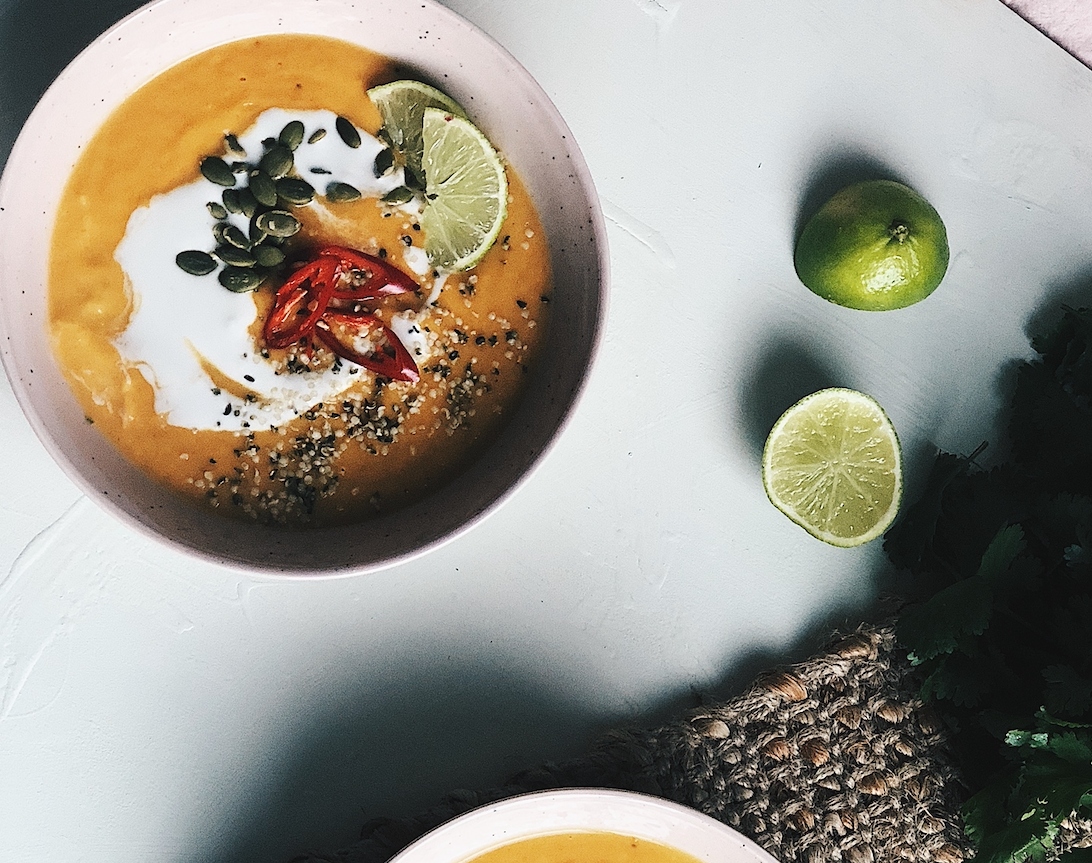 Ecology Recipes: Butternut Pumpkin Asian Fusion Soup